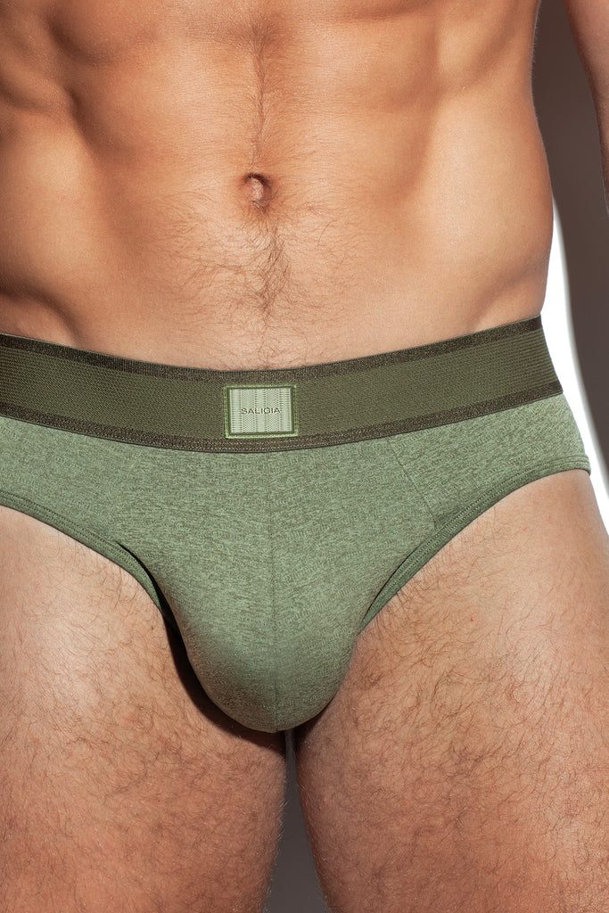 BRONZE RELIEF BRIEF - INKY GREEN