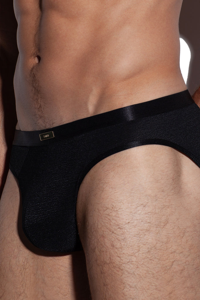 LUSTER PARTY BRIEF LUSTER BLACK