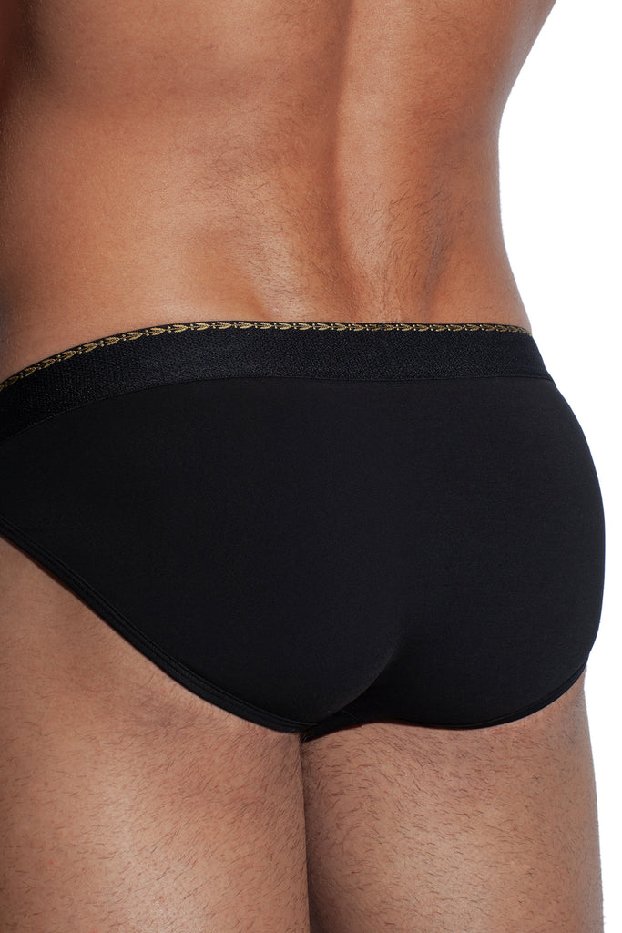 GREEK LAUREL SPORT BRIEF - BLACK