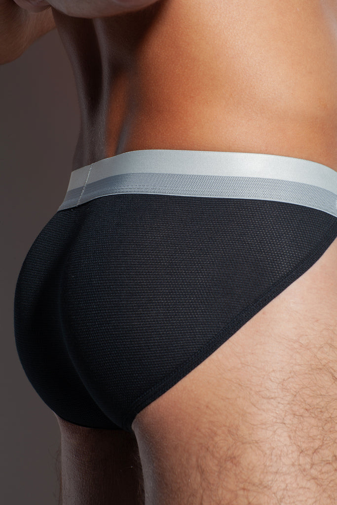 AEROBIC RACE SPORT BRIEF - BLACK