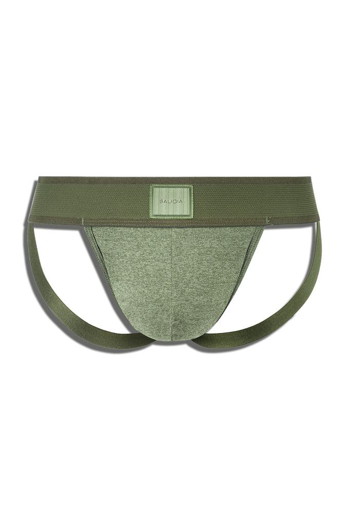 BRONZE RELIEF JOCKSTRAP - INKY GREEN