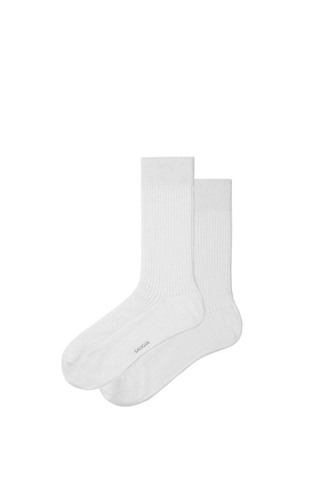 One-Size WHITECLASSIC SOCKS LONG-CREW