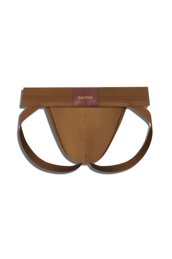 EQUESTRIAN JOCKSTRAP - SADDLE BROWN