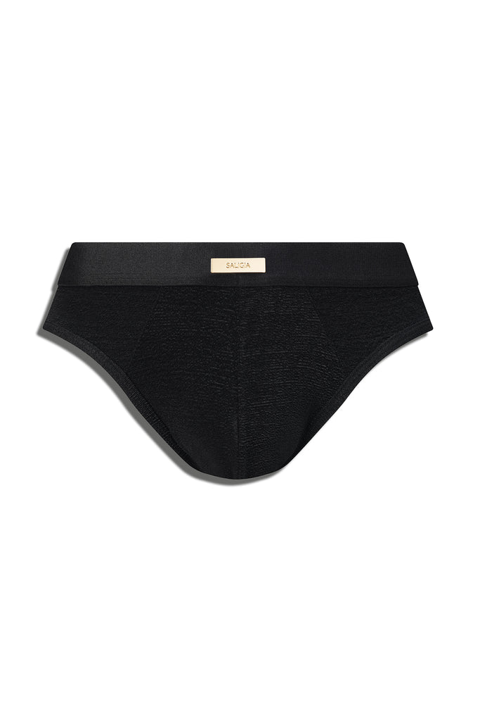 LUSTER PARTY BRIEF LUSTER BLACK