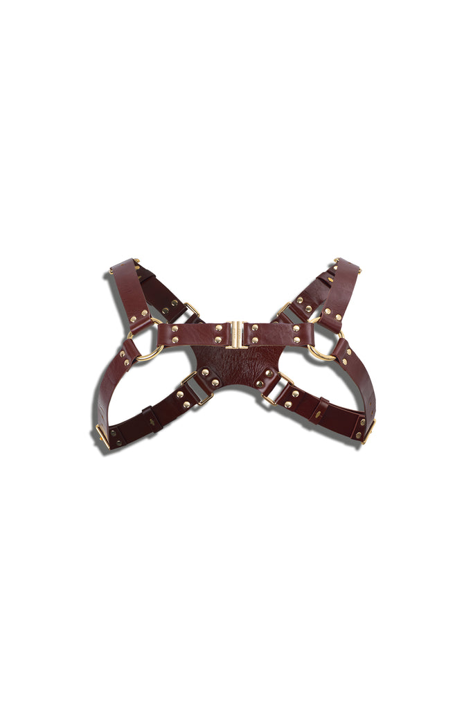 EQUESTRIAN CHEST HARNESS - SADDLE BROWN