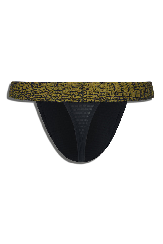 APEX PREDATOR THONG - CROCODILE BLACK