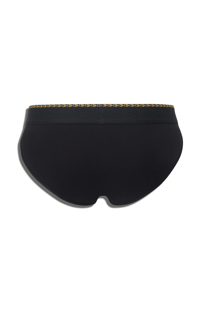 GREEK LAUREL SPORT BRIEF - BLACK