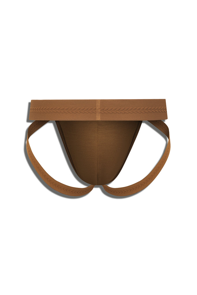 EQUESTRIAN JOCKSTRAP - SADDLE BROWN