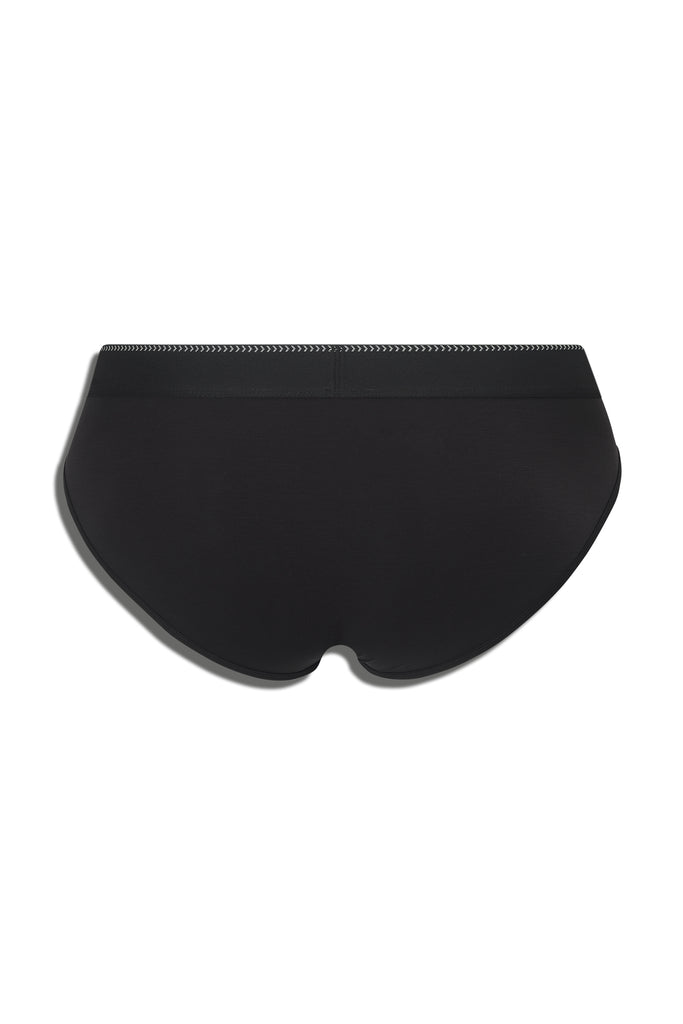 GREEK HERRINGBONE SPORT BRIEF - BLACK