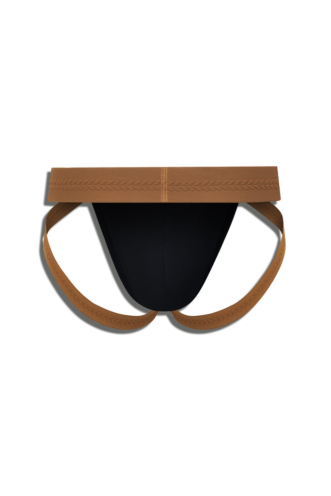 EQUESTRIAN JOCKSTRAP - REINS BLACK