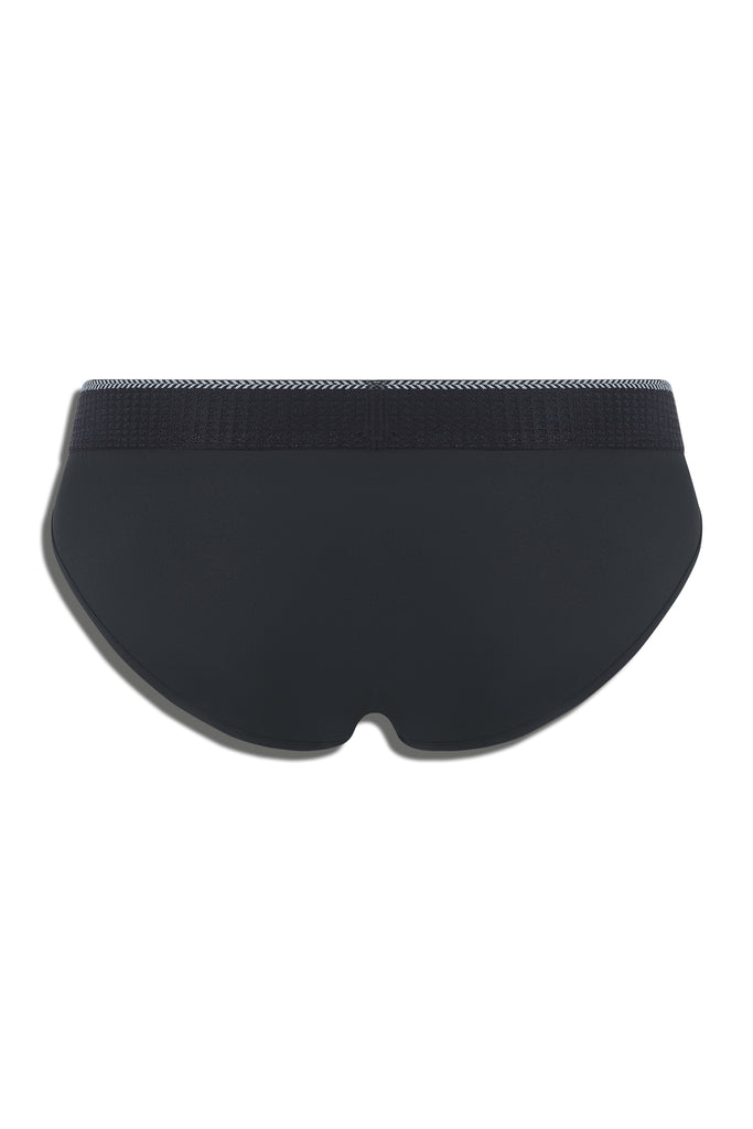 GREEK WHEAT-EARS SPORT BRIEF - BLACK