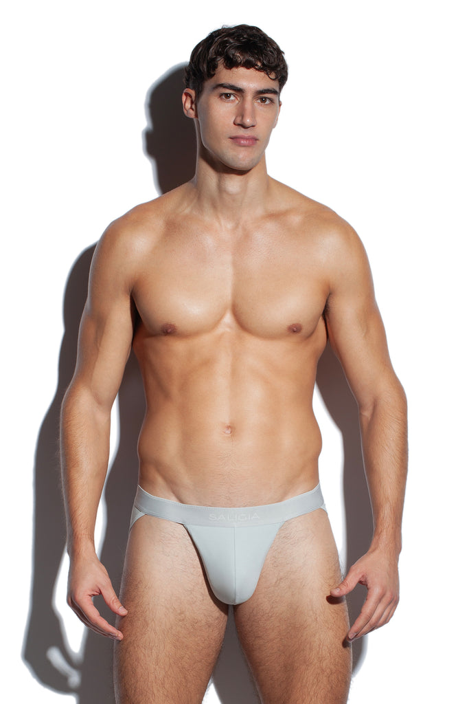 GREEK HERRINGBONE SPORT BRIEF - GREY